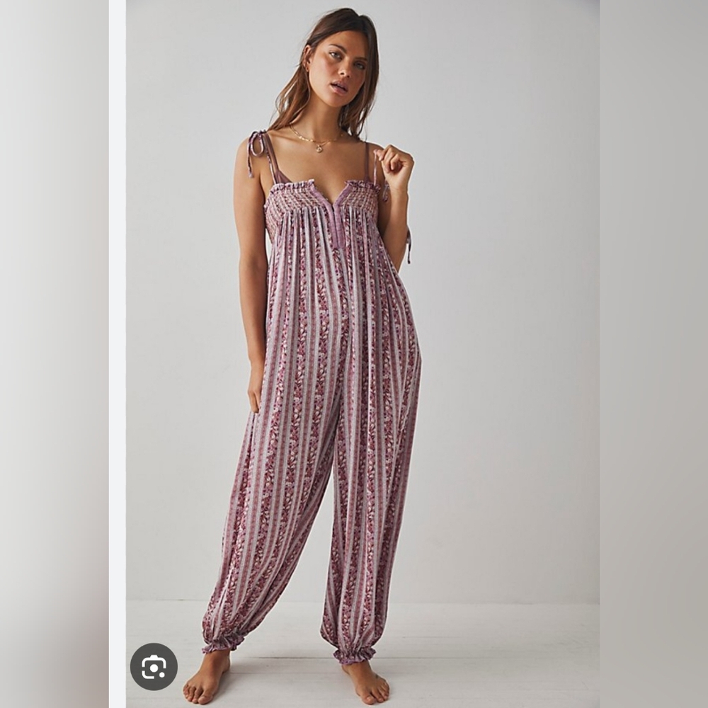 Free People Rule the World Maxi Romper Size Medium